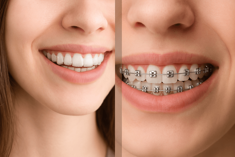 Invisalign vs brackets